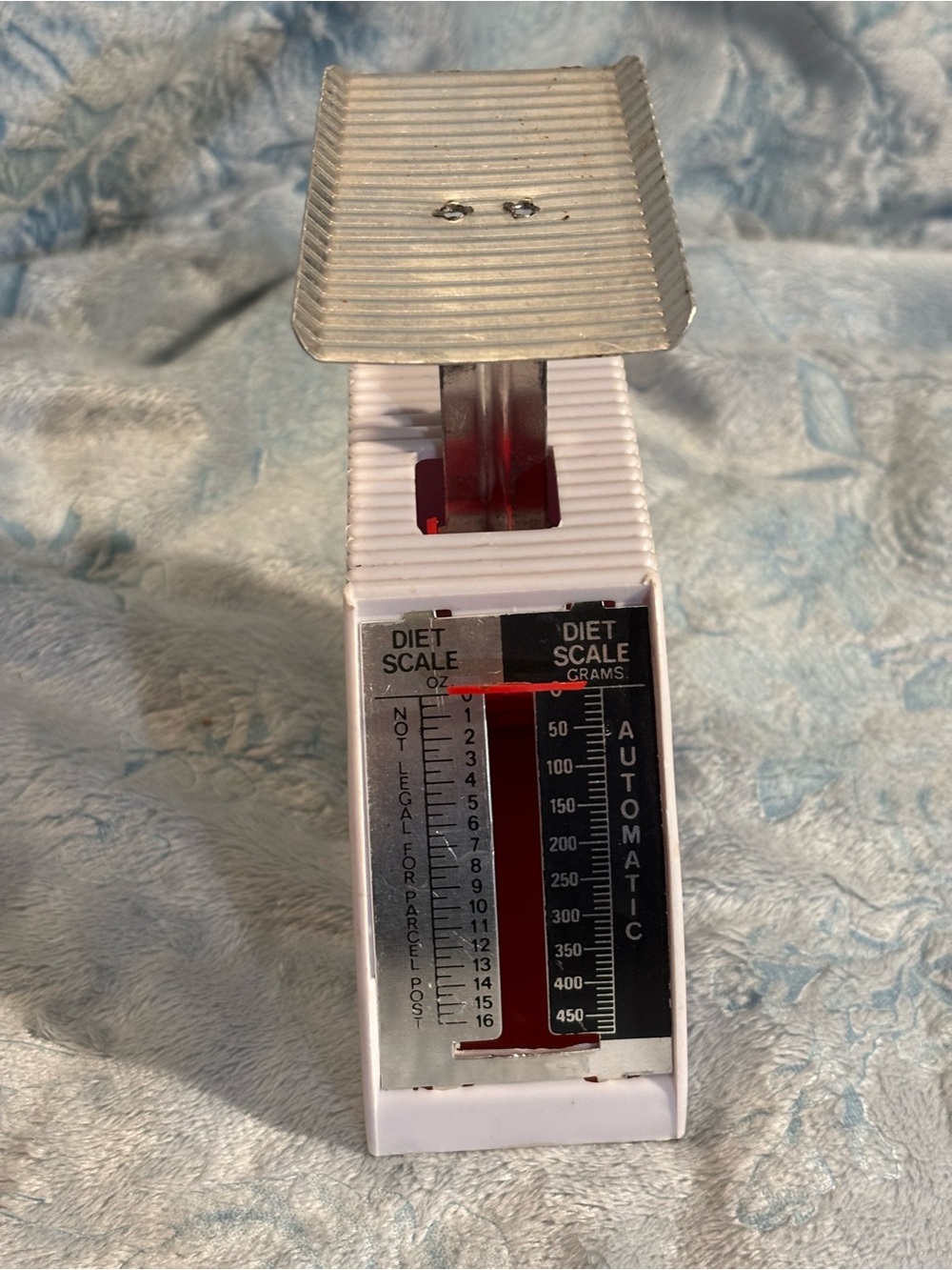 Vintage Diet Scale - White with Silver Platform